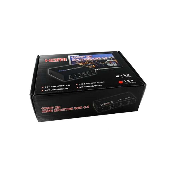 E-GREEN 1.4 HDMI spliter 4x out 1x in 1080P - AVU00328