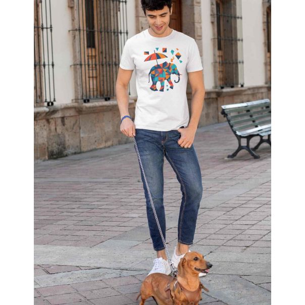 TAMANITZA Muška bela majica SLONBRELLA - Tamanitza56