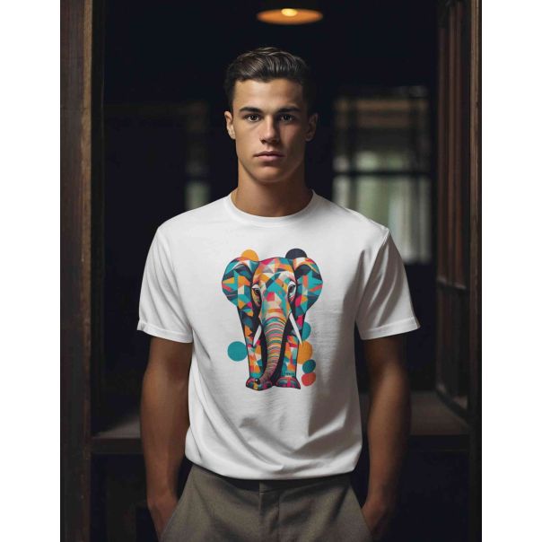 TAMANITZA Muška bela majica SLON - Tamanitza55