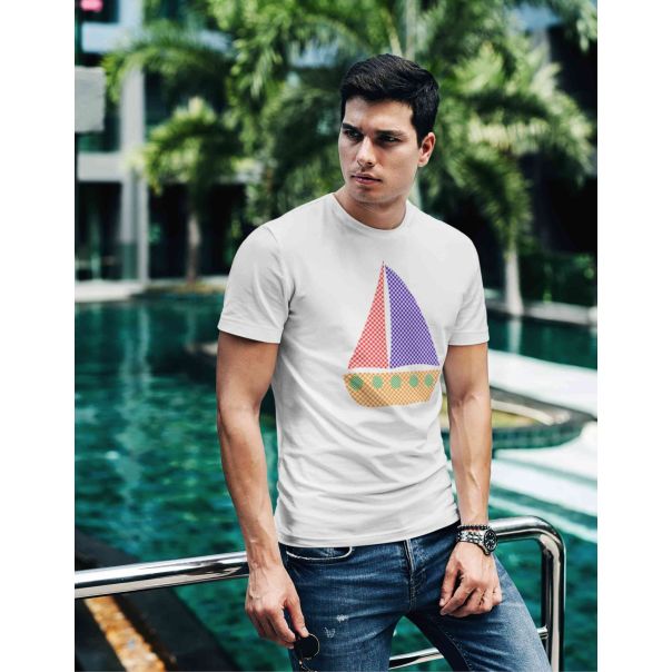 TAMANITZA Muška bela majica JEDRENJAK - Tamanitza46