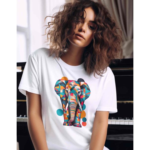 TAMANITZA Ženska bela majica SLON - Tamanitza25