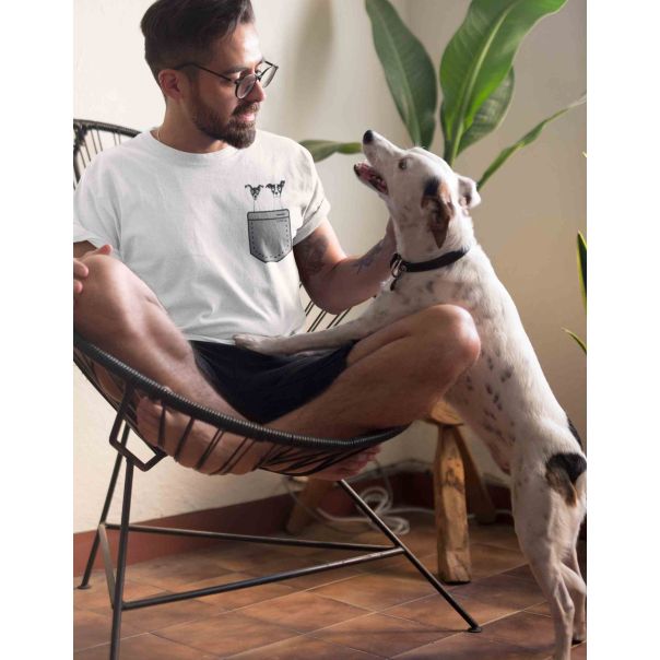 TAMANITZA Muška bela majica KUCE - Tamanitza48