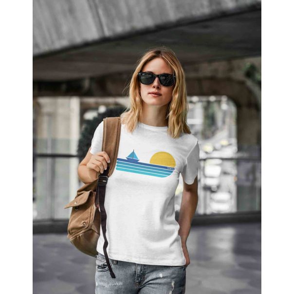 TAMANITZA Ženska bela majica MORE - Tamanitza19