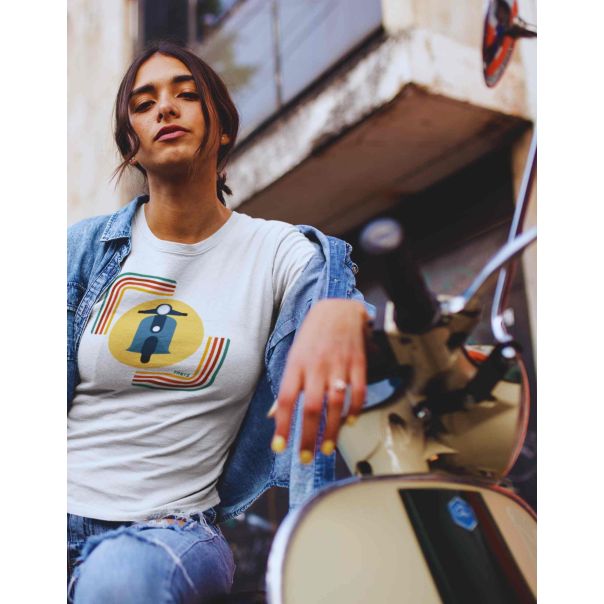 TAMANITZA Ženska bela majica VESPA  TRE - Tamanitza31