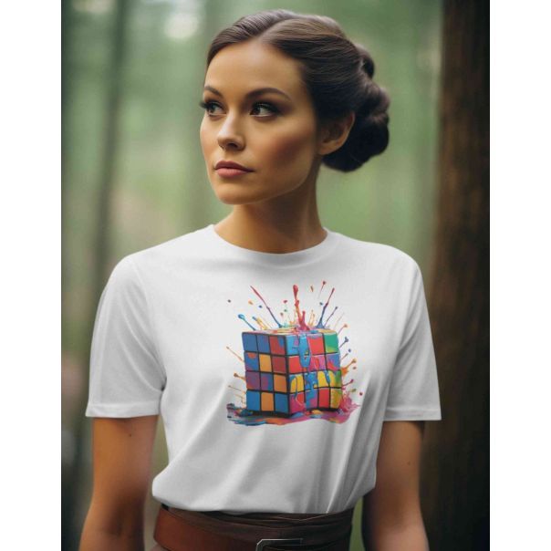 TAMANITZA Ženska bela majica RUBIK - Tamanitza24