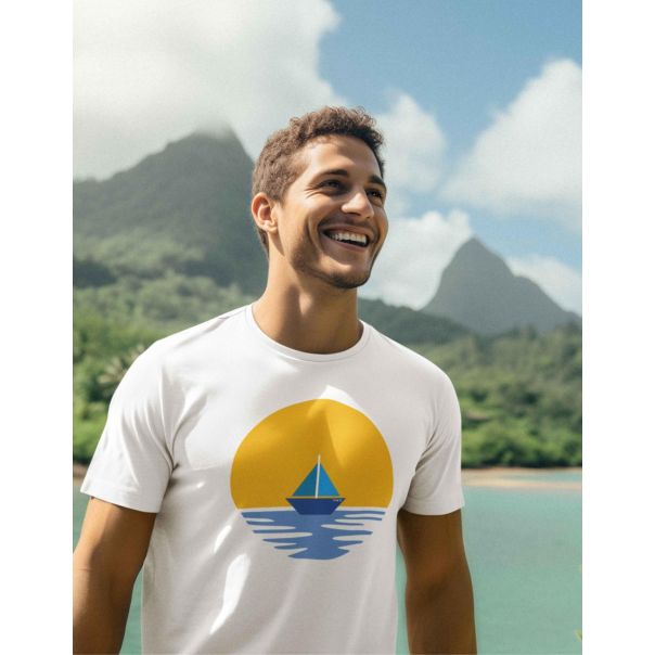 TAMANITZA Muška bela majica BROD - Tamanitza38