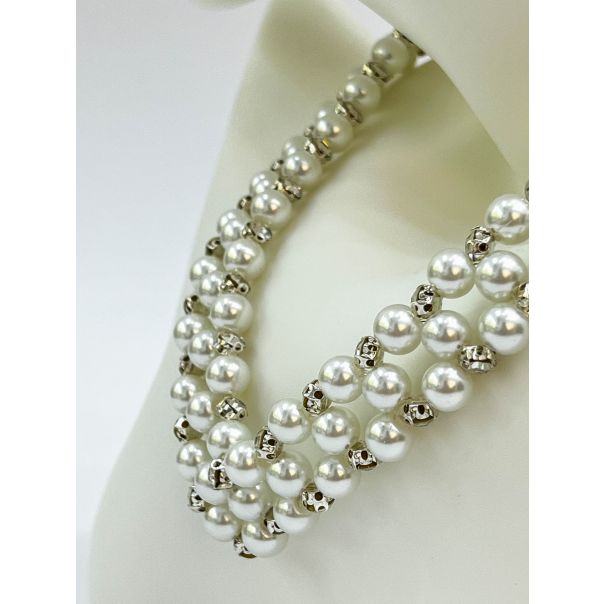 AZIBI Ogrilica od bisera i srebrnih cirkona - 123