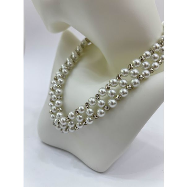 AZIBI Ogrilica od bisera i srebrnih cirkona - 123