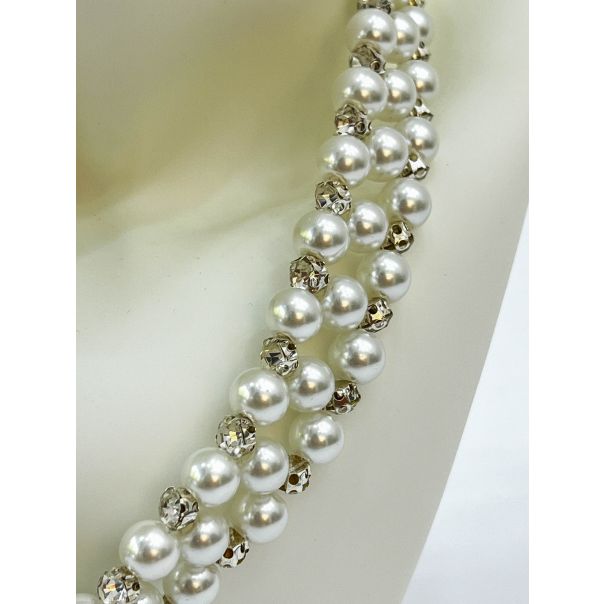 AZIBI Ogrilica od bisera i srebrnih cirkona - 123