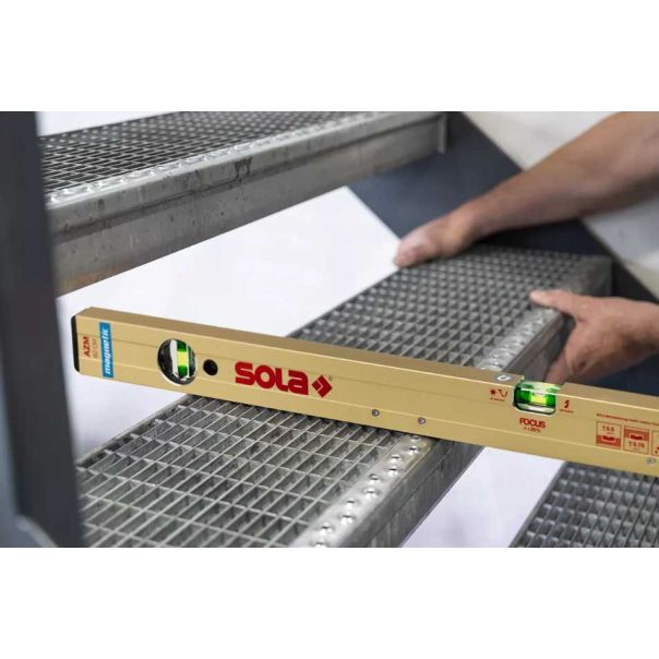 SOLA Libela alu magnet 750g/m2 2 boč 180 cm zlatna - AZM 180