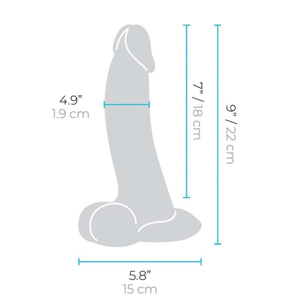 b-Vibe Slipskin Curvy 22cm - 50040550000