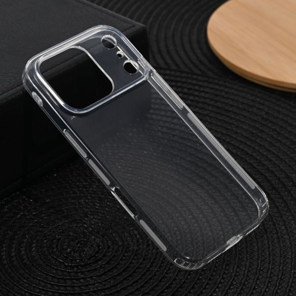 Maska za iPhone 17 Pro 6.3 transparent silikonska Ultra Thin with pluggy - 223396