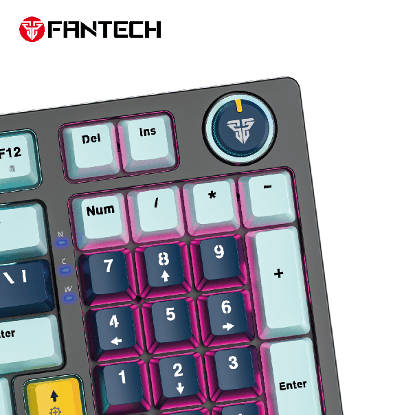 FANTECH Gejmerska tastatura MK890 RGB Atom 96 Navy Blue switch - 214010