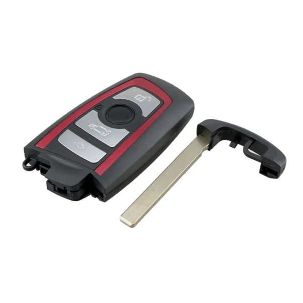 888 CAR ACCESSORIES Kućište oklop ključa 4 dugmeta  za BMW sa crvenim okvirom - B159-AP000