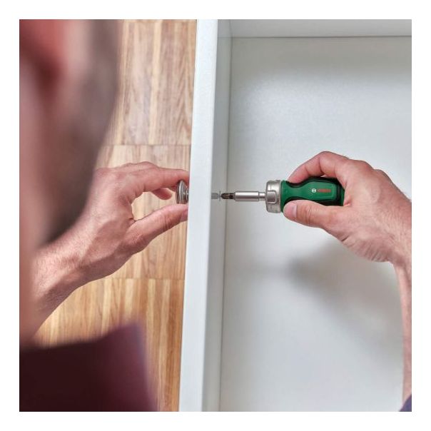 BOSCH Ručni odvrtač sa čegrtaljkom sa 6 bitova - 1600A027PK