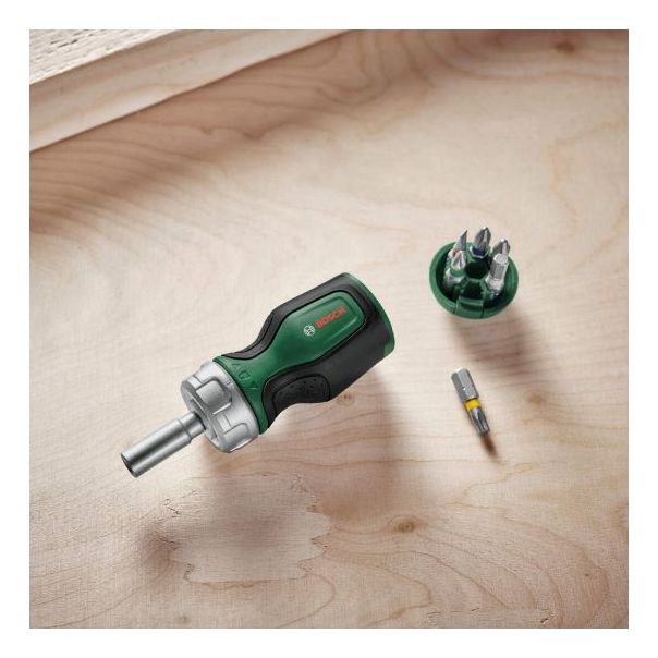 BOSCH Ručni odvrtač sa čegrtaljkom sa 6 bitova - 1600A027PK