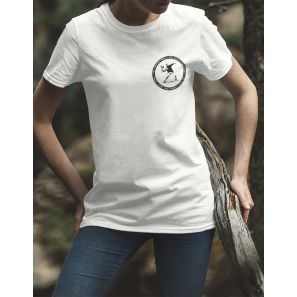 TAMANITZA Ženska bela majica BARKING DOG - Tamanitza3