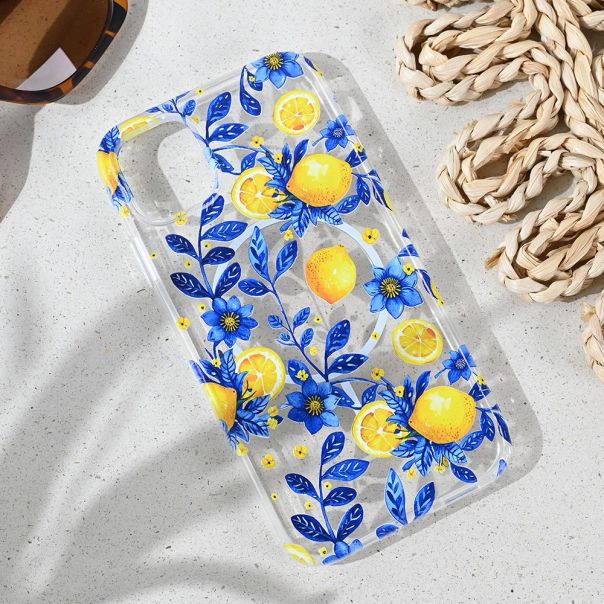 Maska za iPhone 11 6.1 Mediteran Lemon Print Magsafe - 8020853
