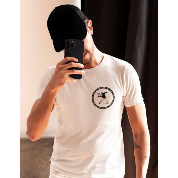 TAMANITZA Muška bela majica BARKING DOG - Tamanitza36