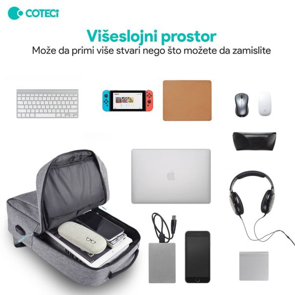 Ranac Coteci Business crni - 224061-1