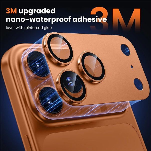 Zastita kamere Full Cover za iPhone 17 Pro Max narandzasta - EP2964587