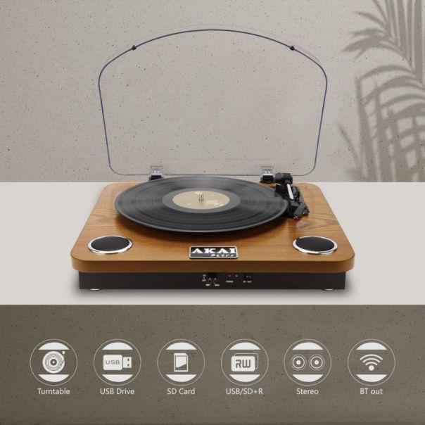 AKAI Gramofon ATT--11BTN Bluetooth - 36321