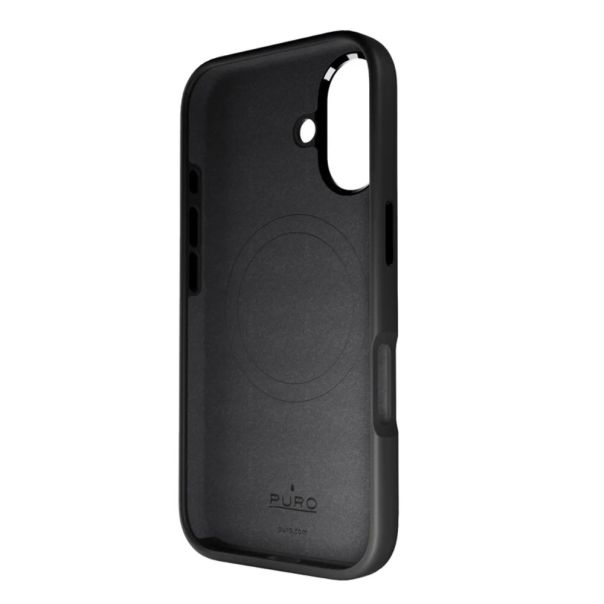 PURO Silikonska maska za iPhone 16 Pro, crna - 16100048