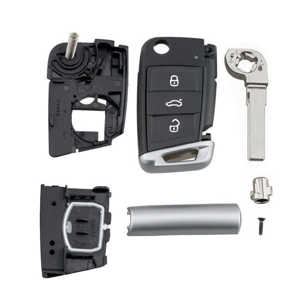 888 CAR ACCESSORIES Kućište oklop ključa 3 dugmeta za VW - B79-AP000