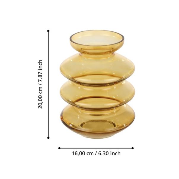 EGLO Staklena vaza 20x17cm Bevato - 421354