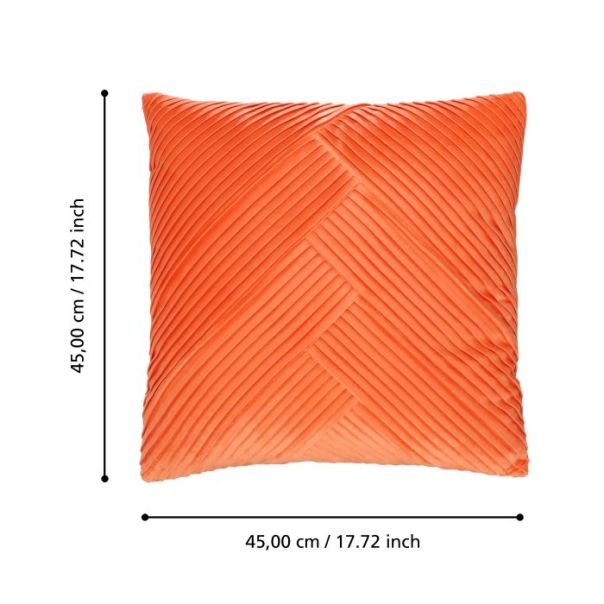 EGLO Dekorativni jastuk 45x45cm Shoura, narandžasta - 420264