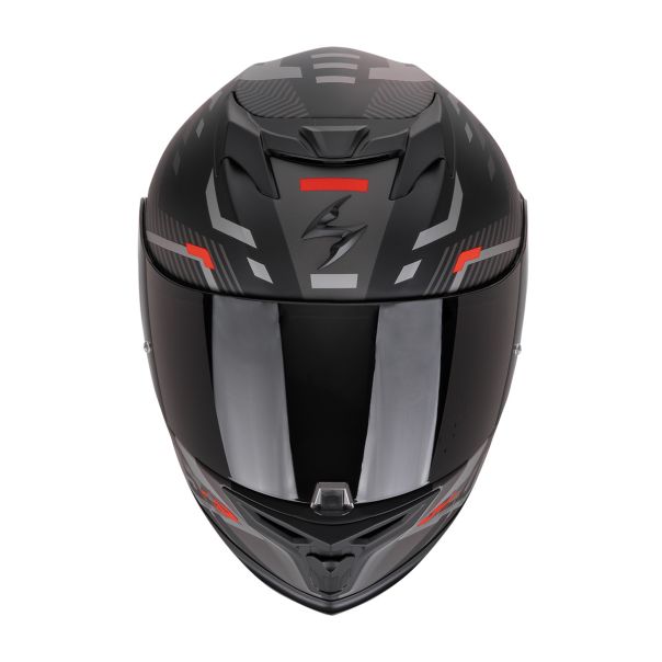 SCORPION Exo-520 evo air ranka matt black-silver-red - 15SCO172494262