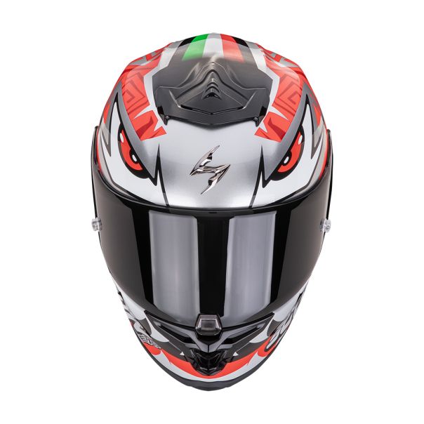 SCORPION Exo-r1 evo air zaccone replica silver-black-red - 15SCO110439327
