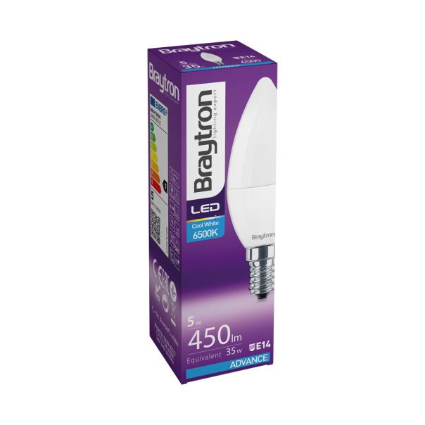 BRAYTRON LED sijalica BRY-ADVANCE-5W-E14-C37-6500K - BA09-00513