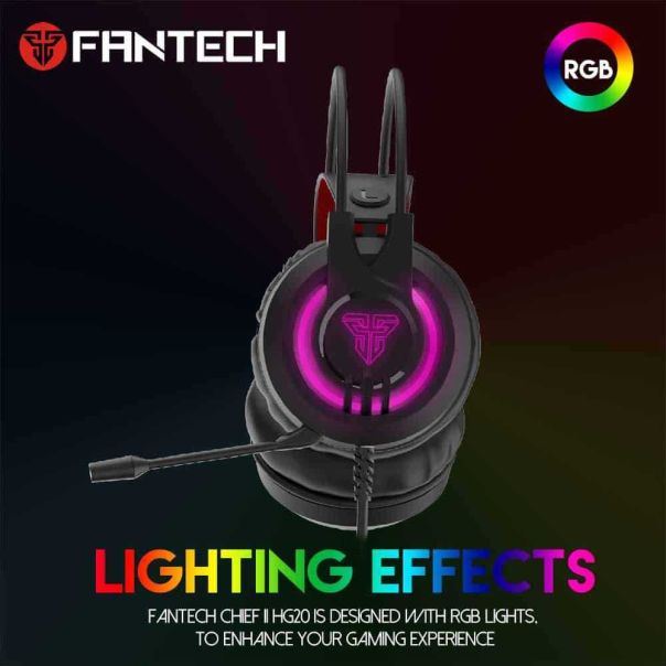 FANTECH Gejmerske slušalice HG20 CHIEF II CRNE - FT74292