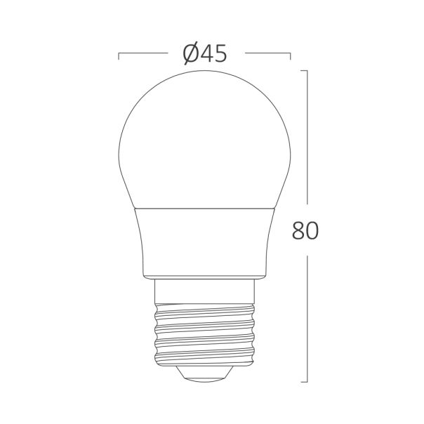 BRAYTRON LED sijalica BRY-ADVANCE-5W-E27-G45-3000K - BA11-00520