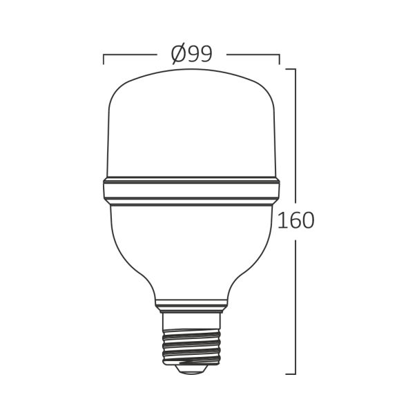 BRAYTRON LED sijalica BRY-ADVANCE-30W-E27-T100-PLS-3000K - BA13-33020