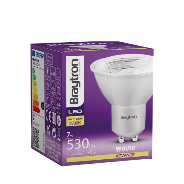 BRAYTRON LED sijalica BRY-ADVANCE-7W-GU10-38D-3000K - BA25-00750