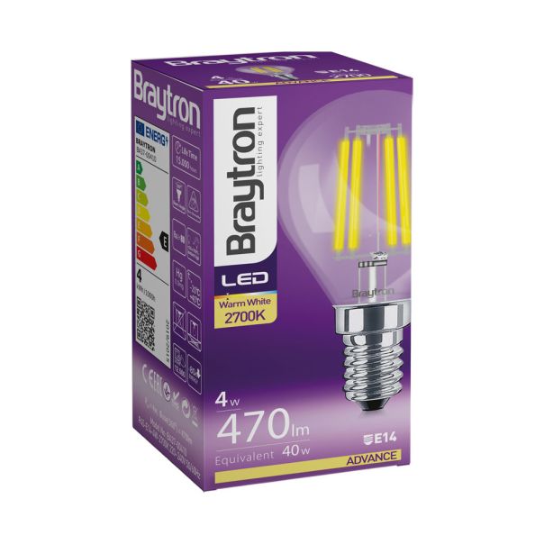 BRAYTRON LED sijalica BRY-ADVANCE-4W-E14-P45-CLR-3000K - BA37-00410