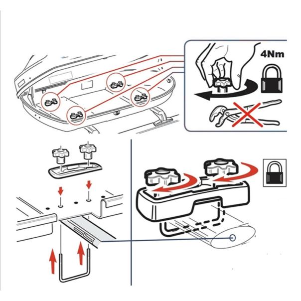 ARTPLAST Krovni kofer karbon 400L - BA400