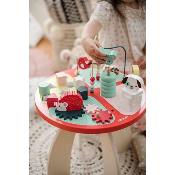 JANOD Drveni sto za igru sa aktivnostima Baby Forest - J08018