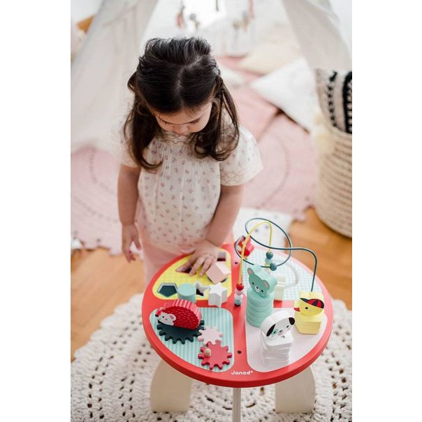JANOD Drveni sto za igru sa aktivnostima Baby Forest - J08018