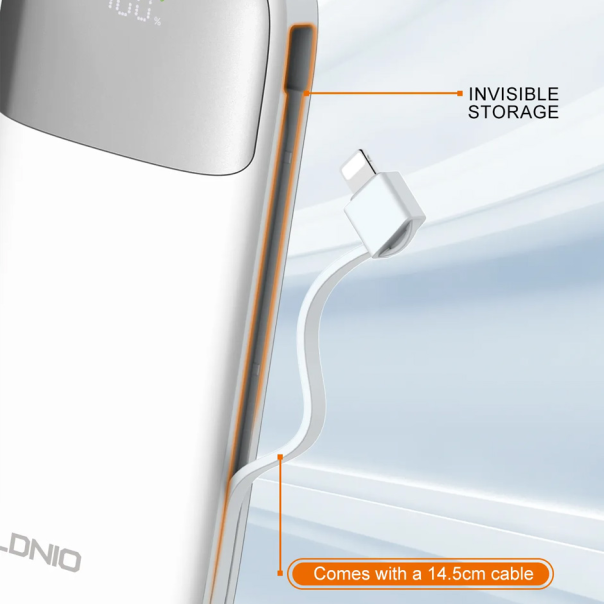Back up baterija LDNIO PQ19 10000mAh, bela - 215593