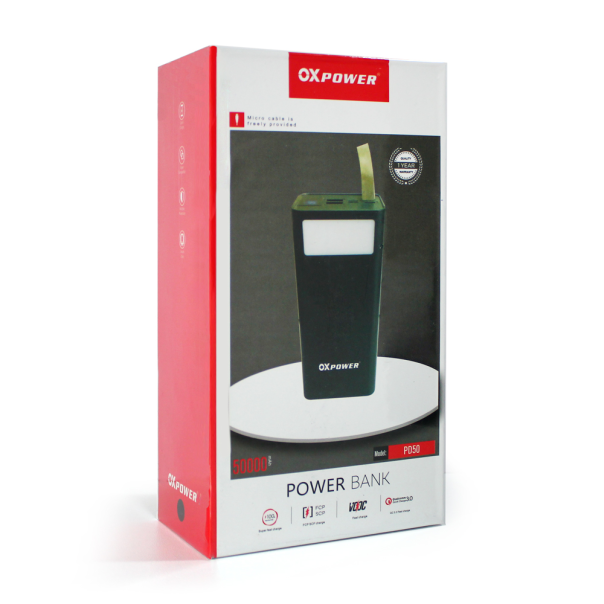 Power bank prenosiva baterija Oxpower PD50 PD QC 22.5W 50000 mAh crna - 99411