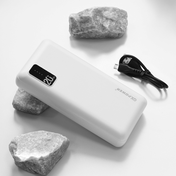 Power bank prenosiva baterija Oxpower PW20 20000 mAh bela - 204097-1