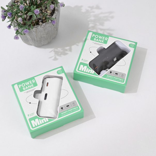 Power bank prenosiva baterija privezak 5000mAh 15W lightning bela - 219206
