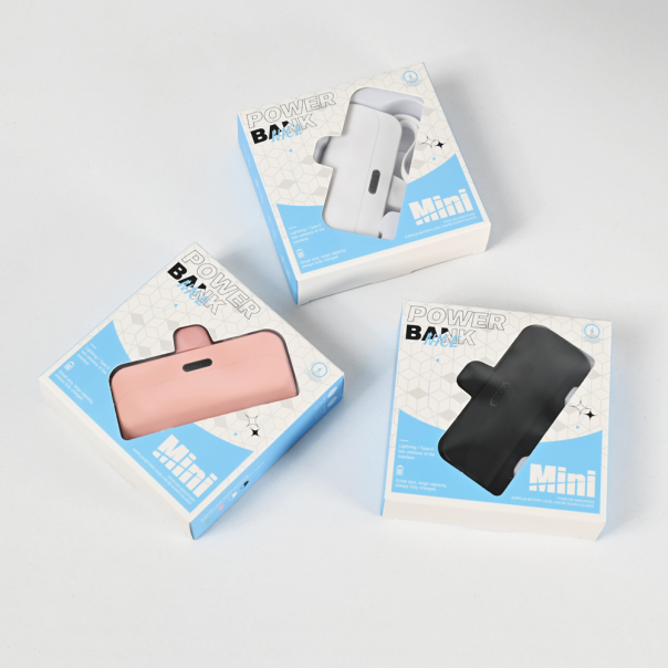 Power bank prenosiva baterija privezak 5000mAh lightning crna - 214326