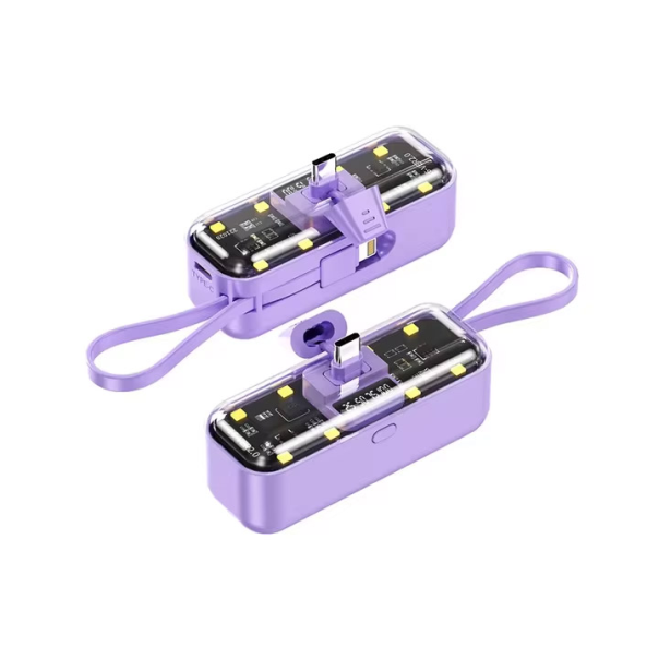 Power bank prenosiva baterija privezak Oxpower 5000mAh Type C ljubicasta - 217295