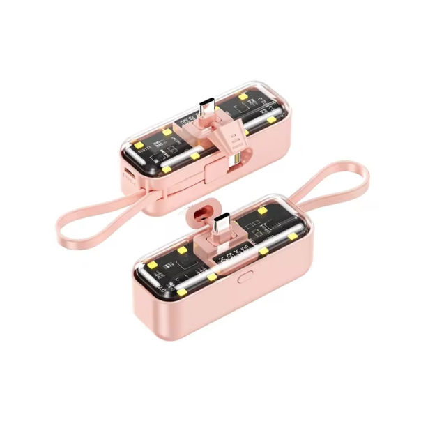 Power bank prenosiva baterija privezak Oxpower 5000mAh Type C roze - 218411
