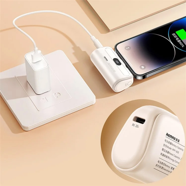 Power bank prenosiva baterija REMAX Capsule series RPP-632 2A Type C 5000mAh plava - 215561