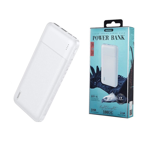 Power bank prenosiva baterija REMAX Lango RPP-96 2USB 10000mAh bela - 204261